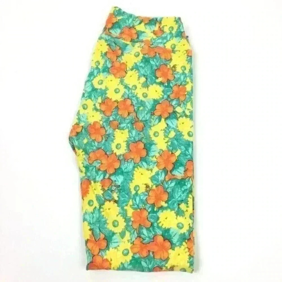 New Lularoe One Size OS leggings Floral 2-12 - Picture 1 of 7